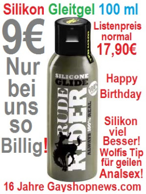 Rude Rider Silicone Glide 100 ml - Wolfis Anal Gel Aktion!