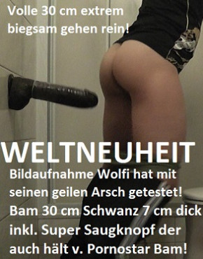 Bam 30 cm Schwanz 7 cm dick Saugknopf v. Star Bam 1