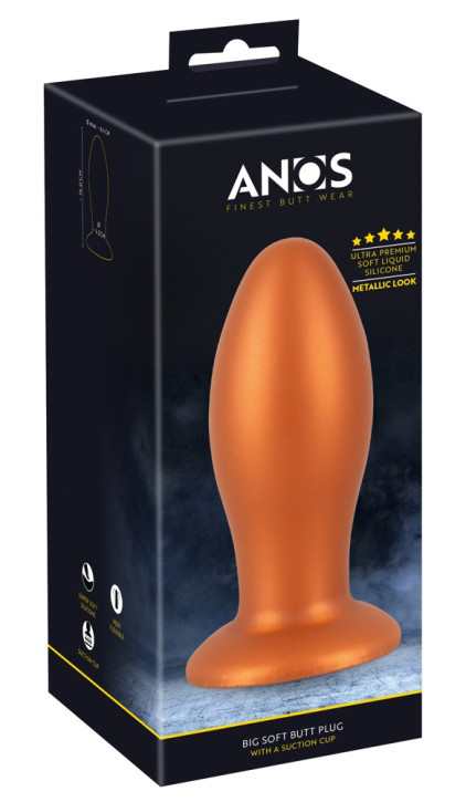 Soft Butt Plug with suction cup Toy bis 6,4 cm Dicke!