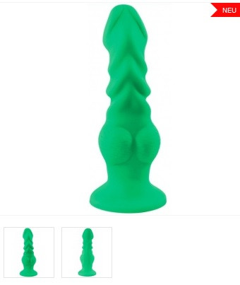 Dragreen Silikon Dildo 17 x 6cm Grün PORTOFREI!