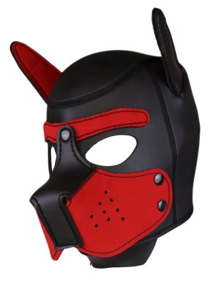 RudeRider Neoprene Puppy Hoods Red M/L