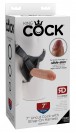 Uncut Cock with Strap-On Harness 7 Inch Dildo