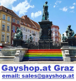 Wolfi von Gayshop.at Quergasse 1 bei der CSD in Graz!