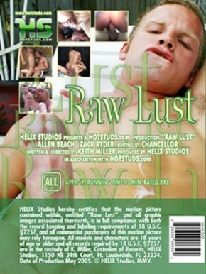 Raw Lust DVD Helix Studios Boys 