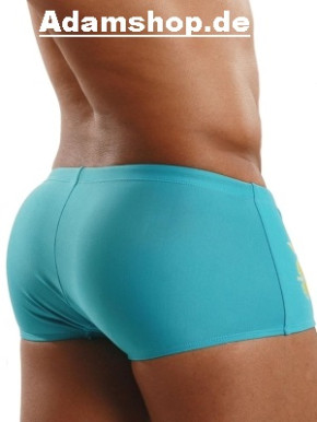 Wolfis Sexy GBGB Fling Hibicus Swimwear Light Blue