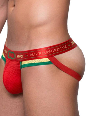 2Eros Aeolus Jockstrap Underwear Red Tempest Wolfi C.