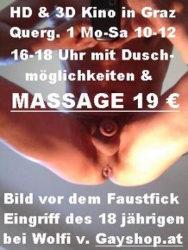 Sexkino Graz - Alt 29 € & Jung 19 € + Wolfi in Action!